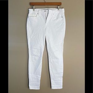 Joes Skinny Ankle White Jeans